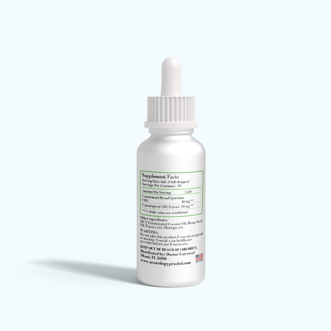 CBD 1200/CBG300mg Broad espectrum tincture day – Dr Angel's