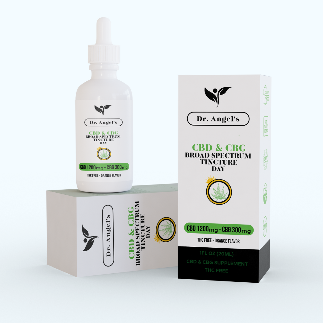 CBD 1200/CBG300mg Broad espectrum tincture day – Dr Angel's CBD 1200/CBG300mg Broad espectrum tincture day – Dr Angel's