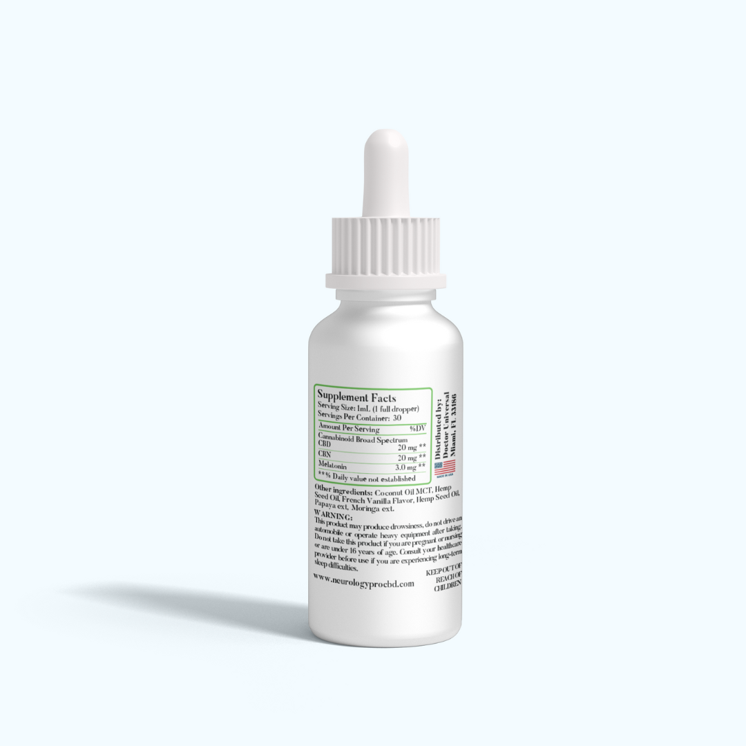 CBD 600 mg/CBN 600 mg Broad spectrum tincture night